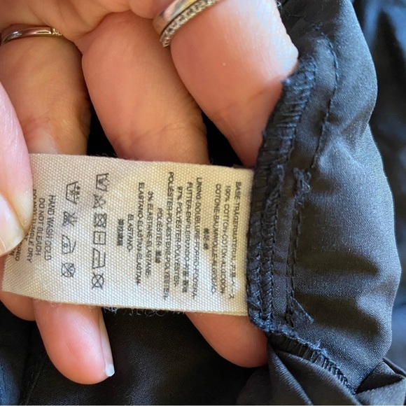 Free People x Mare Mare Women’s Dress Puff Sleeve Tie Back Mini Black Dress - Picture 8 of 8